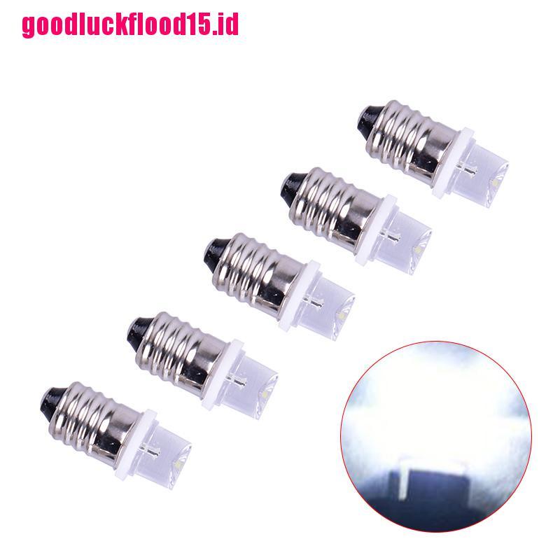 {LUCKID}5pcs/set E10 Led Bulb DC 3V 4.5V Instrument Bulb Indicator Bulb Flashlight Bulb