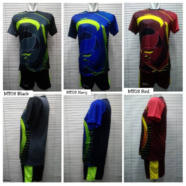 Jersey Kaos Setelan Baju Olahraga MT03 Polos