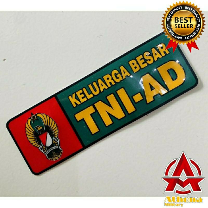 Stiker Plat motor TNI AD | stiker plat mobil TNI AD |Stiker plat embos