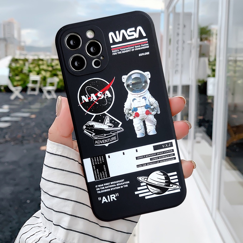 Casing Softcase Xiaomi Redmi 10 9A 9C NFC 9 9T Mi POCO M3 POCO X3 Pro Redmi Note 9 Note 10 Note 8 Note 10s 10 Pro Max Plus Motif NASA Astronaut