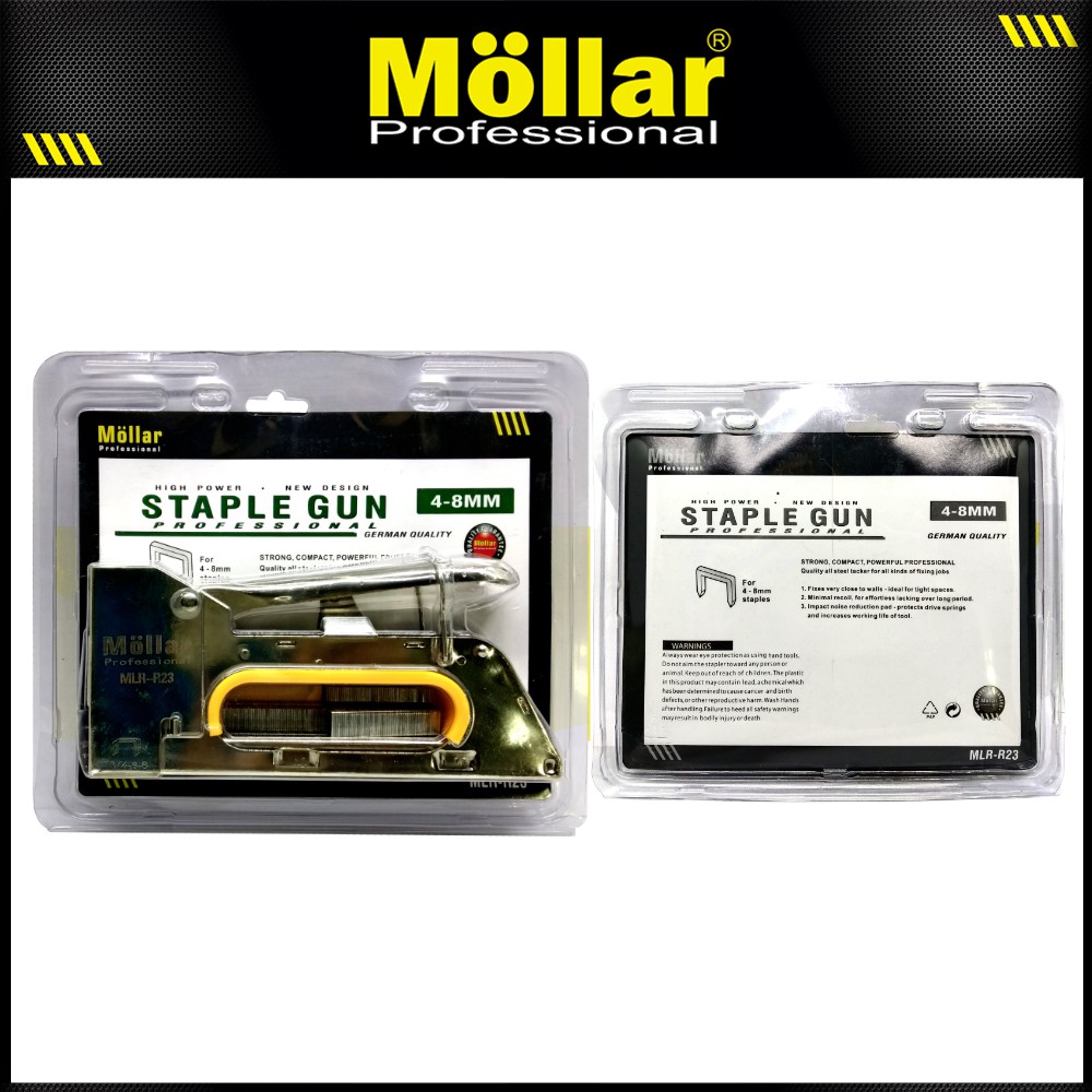 

MOLLAR R23 Staples Tembak 4-8 mm Staple Gun Tacker Steples Jok Hekter