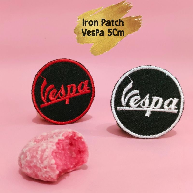 Patch Iron Full Bordir Vespa Iron Patch Bordir Emblem Baju Tembelan Baju Robek Tempelan Celana Sobek