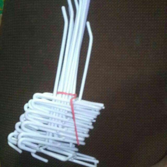 Cantolan Ram Kawat Putih 10/15/20cm Isi 12pcs - Gantungan Aksesoris Hook Ram