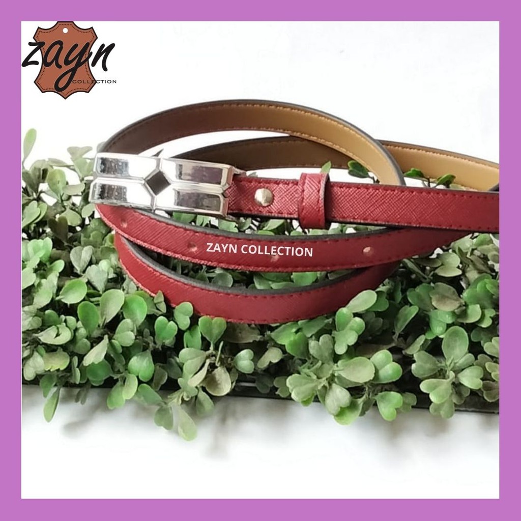 Gesper Wanita Kecil Ikat Pinggang Korea Fashion Women belt Kekinian Casual Sabuk Cewe Bahan Kulit