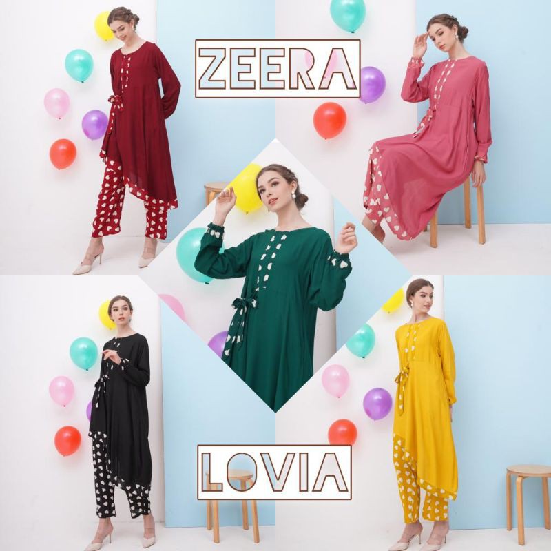 Baju Setelan ZEERA LOVIA Baju setelan Rayon