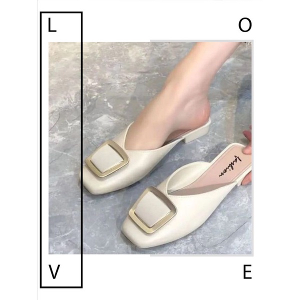 Sepatu flat jelly shoes import gesper hight quality RF