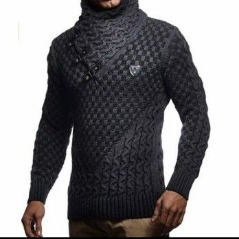 sweater turtle neck rajut pria modern / turtle neck computer knitwear