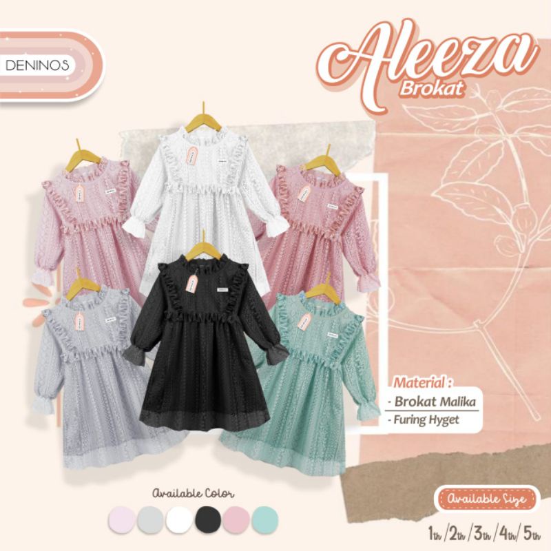 Bruklat Anak / Aleeza Bruklat / Tunik Brokat Anak / Dress Brukat Anak / Aleeza Brokat / Aleeza Brukl