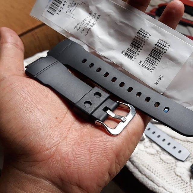 Strap Gshock AW 582 Hitam doff original