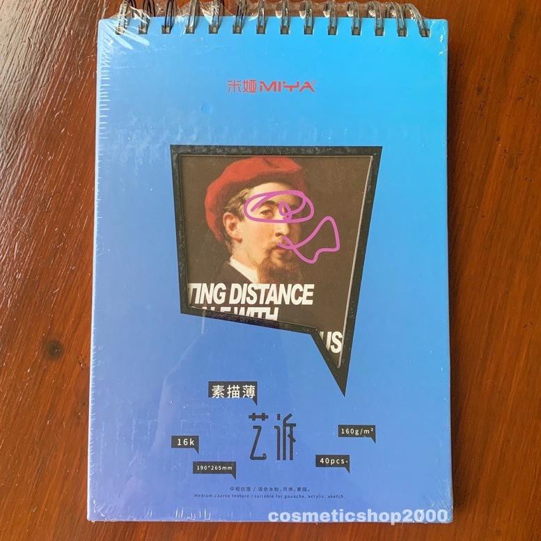 

Miya Himi Hardcover Spiral Sketch Pad Book 190 x 265mm (KODE 73)
