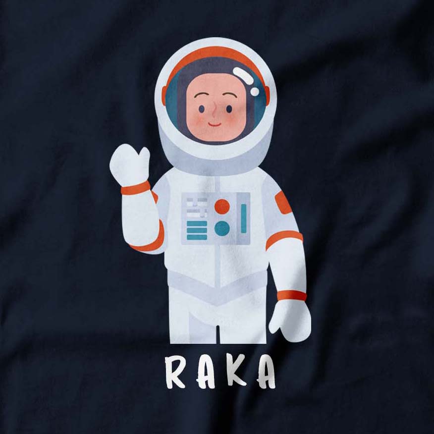 GRATIS SABLON NAMA  KAOS BOHO ASTRONOUT ANAK LAKI-LAKI &amp; PEREMPUAN  1-13TH  ATASAN KATUN COMBED 30s By Ribbedkids