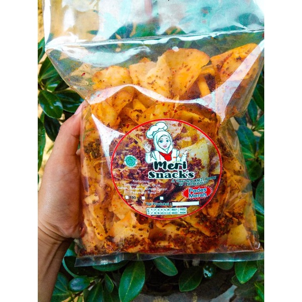 

Keripik Singkong Pedes Merah Meri Snack's