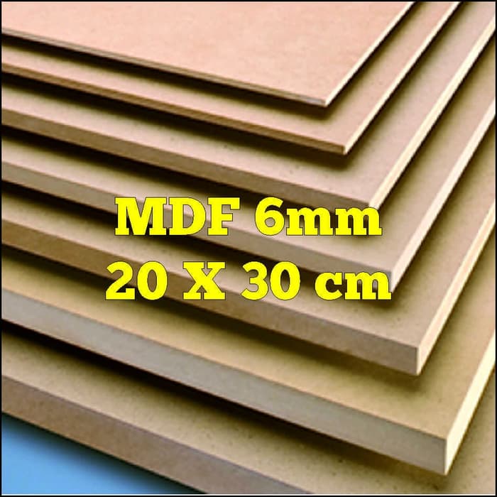 Papan kayu MDF 6mm 20x30