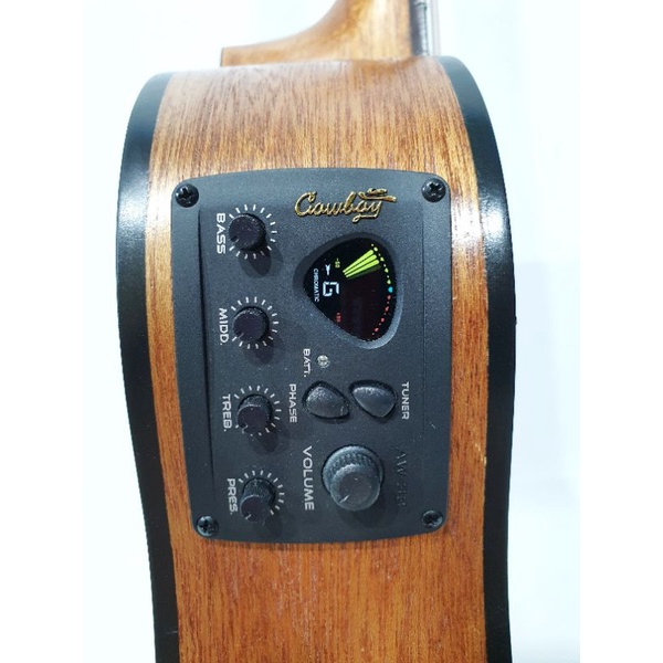 Gitar Akustik Elektrik Merk Cowboy Original Tipe GWC-240 NA NS Equalizer EQ TUNER Cowboy Jakarta