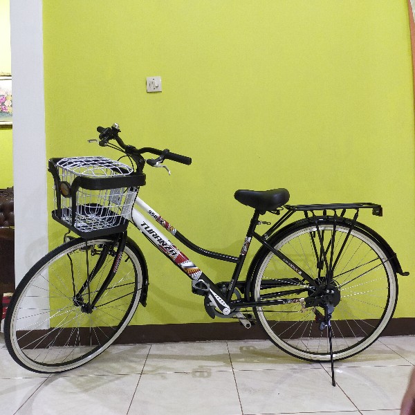  SEPEDA  KERANJANG WANITA  CTB 26 TURANZA  TZ558CX TERBARU 