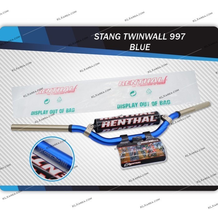 Stang Renthal Twinwall 997 - Stang Fatbar Renthal Blue