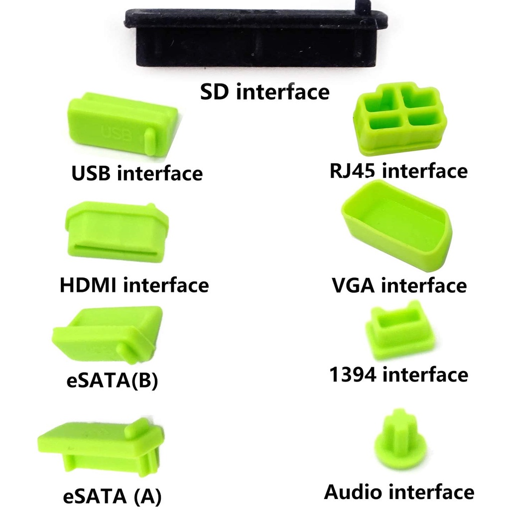 Set Cover Pelindung Port Data Anti Debu Untuk Laptop