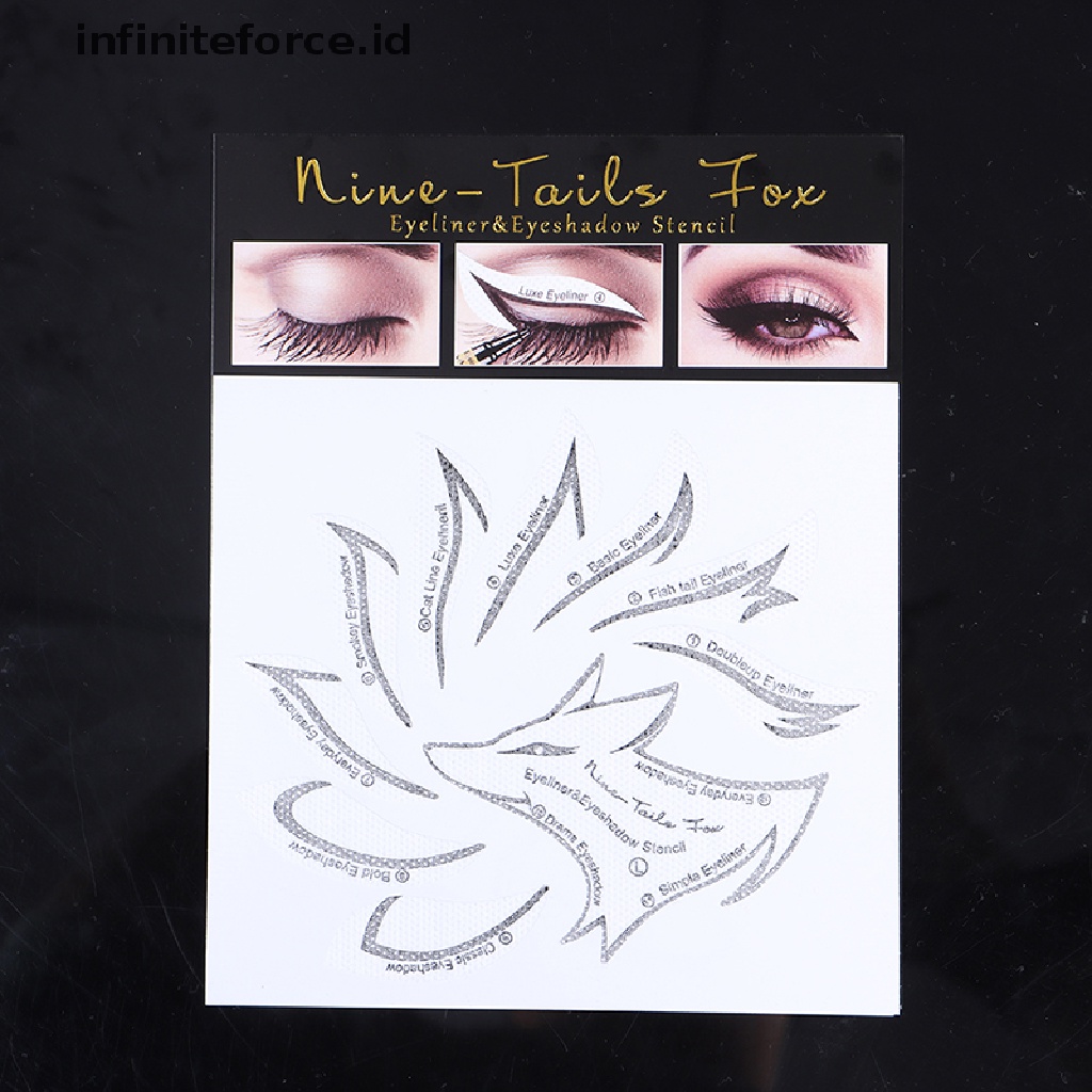 1pc Template Stensil Pembentuk Eyeliner Untuk Makeup Wanita