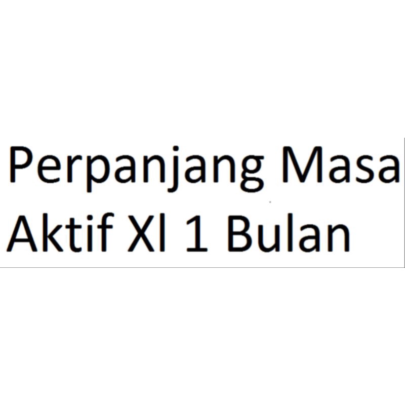 perpanjang masa aktif xl 6 bulan & 1 bulan extra 30 gb (baca deskripsi)