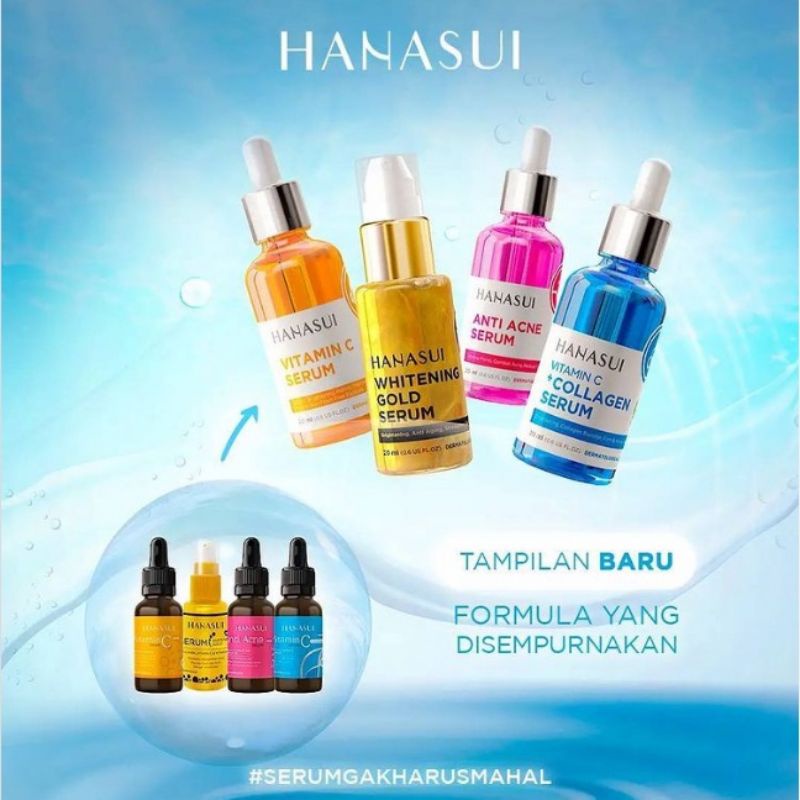 Hanasui Serum Wajah|Serum Hanasui Vitamin C / Collagen / Anti Acne / Whitening Gold 20 ML