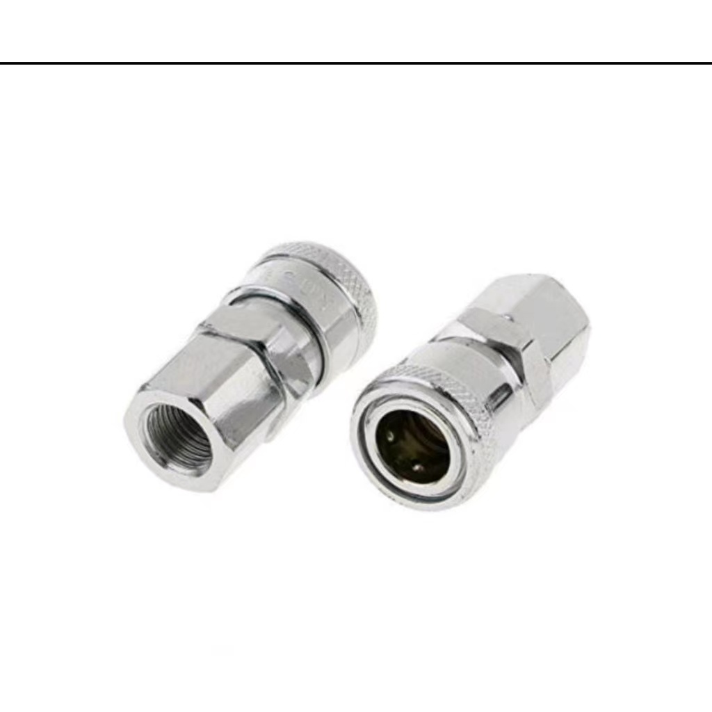 Conector Selang Kompresor Coupler SF 20 - Quick Coupler SF20 1/4 '' Sambungan Selang Kompresor Recoil Cuk Kopler SF20