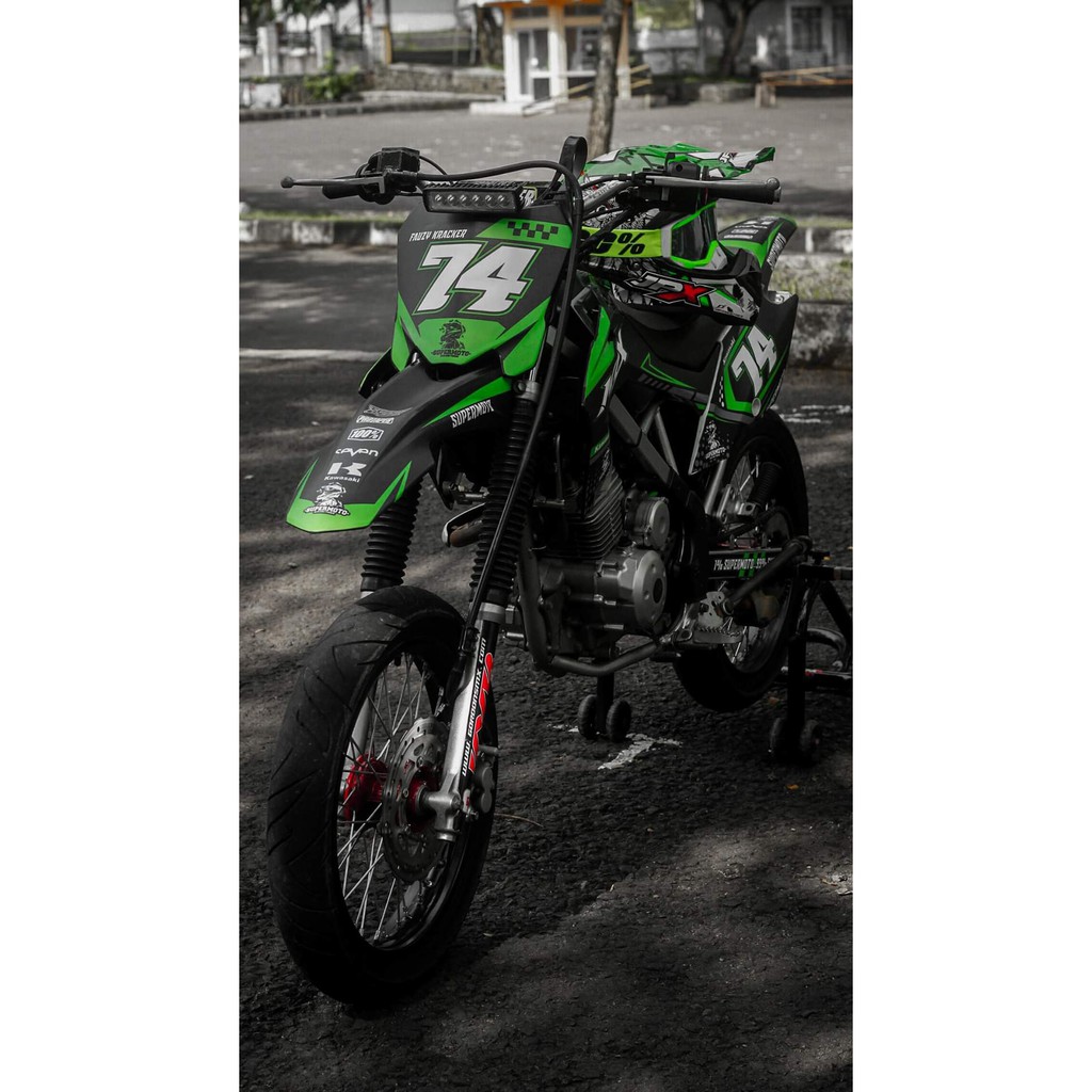decal klx bf custom full glossy/doff