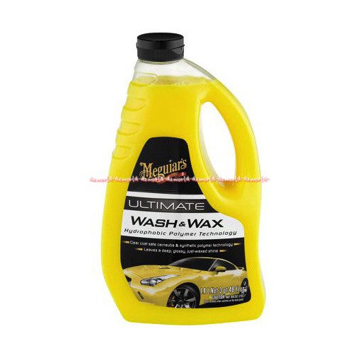 Meguiars Ultimate Wash &amp; Wax Shampoo Mobil Hydrophobic Polymer 1.4L