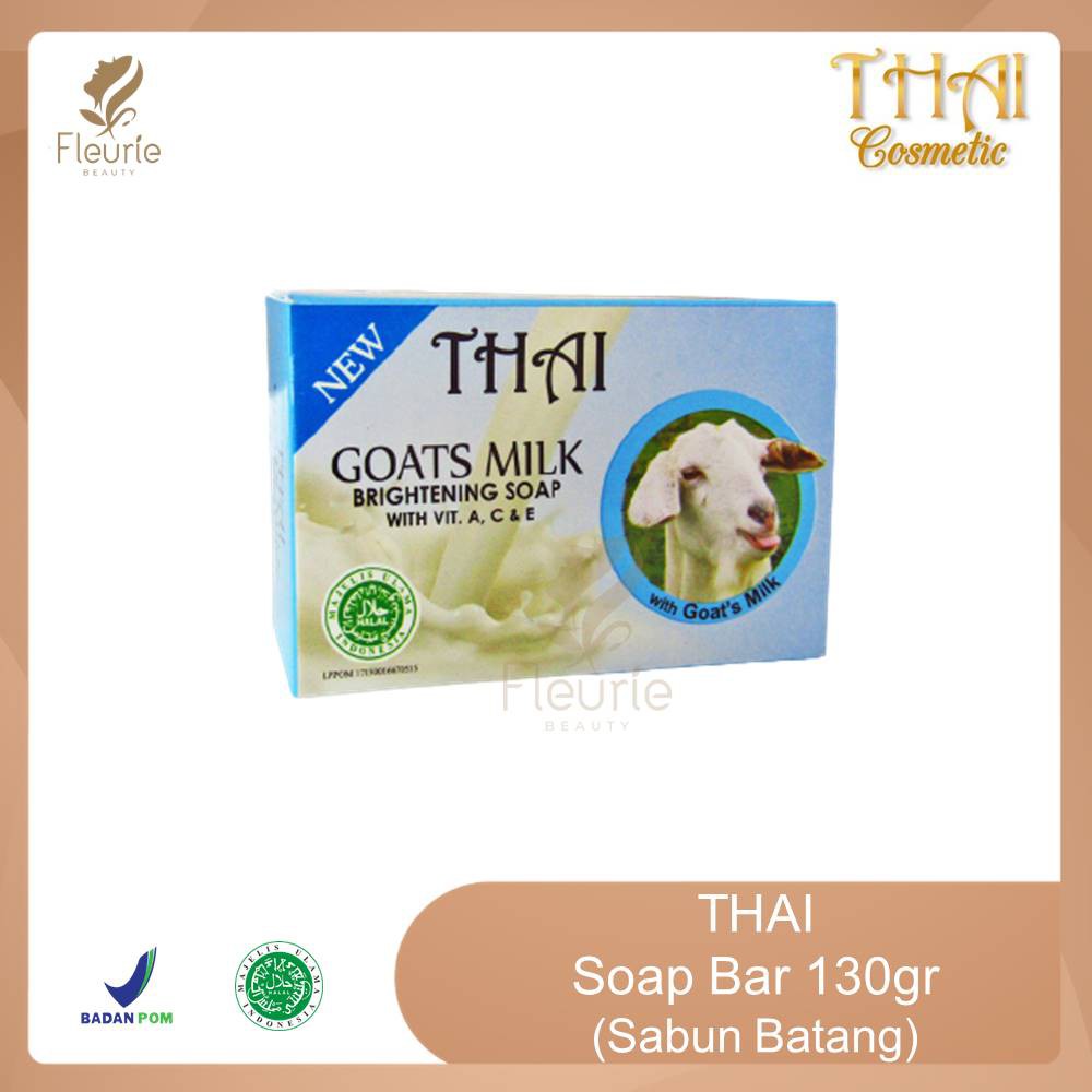 Thai Sabun Goat's Milk Soap 130gr (Bar Soap) Sabun Pemutih Original BPOM