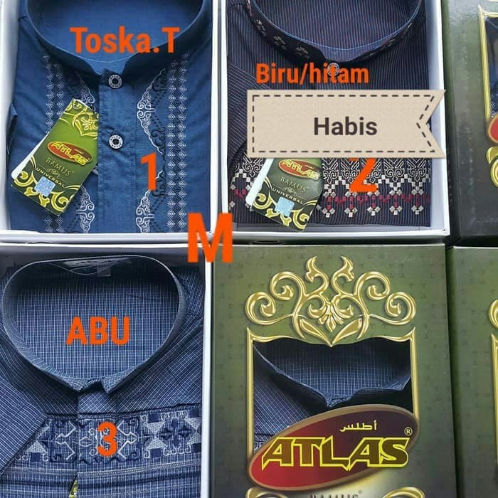 murah Baju koko Atlas Lengan pendek