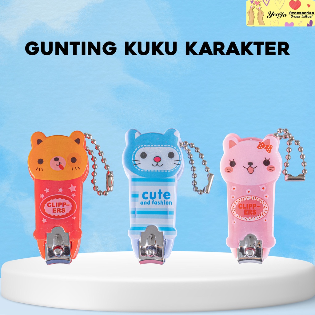 Gunting Kuku Motif Karakter  Kucing - A09