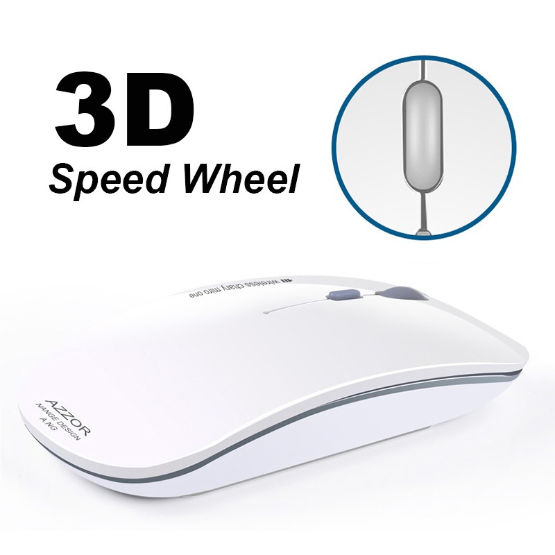 Azzor Super Slim Silent Optical Wireless Mouse 2.4GHz - N5