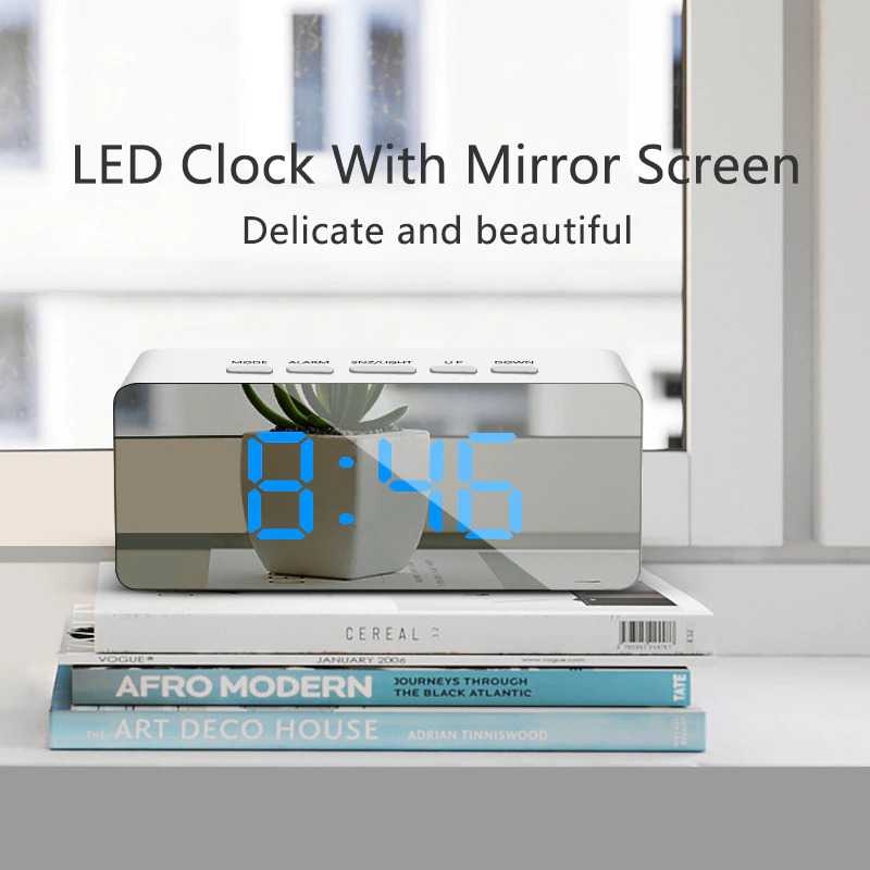 (100% BARANG ORI) Jam Weker Mirror Alarm Digital + Temperature - TS-S69