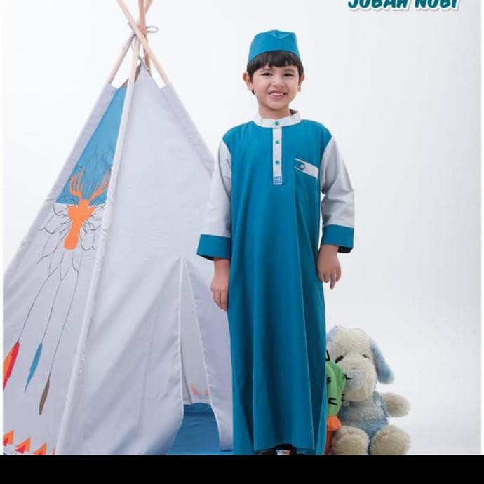( BISA COD ) Gamis Koko Jubah Nubi anak laki laki size kids M L XL,ada 4warna BERMUTU [Kode 1|Kode