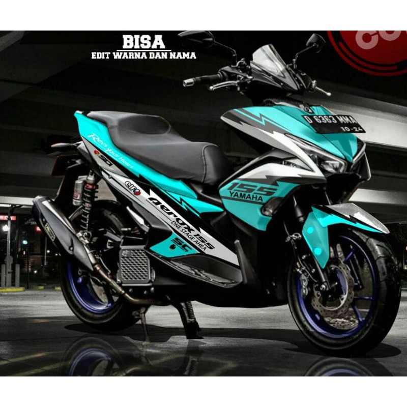 Stiker Aerox Fullbody Biru Tosca