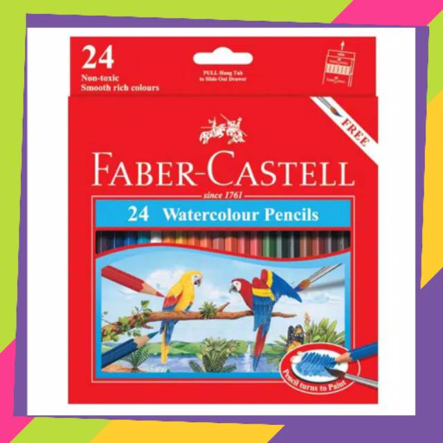 

Pensil Warna Faber Castell Water Colour 24 L