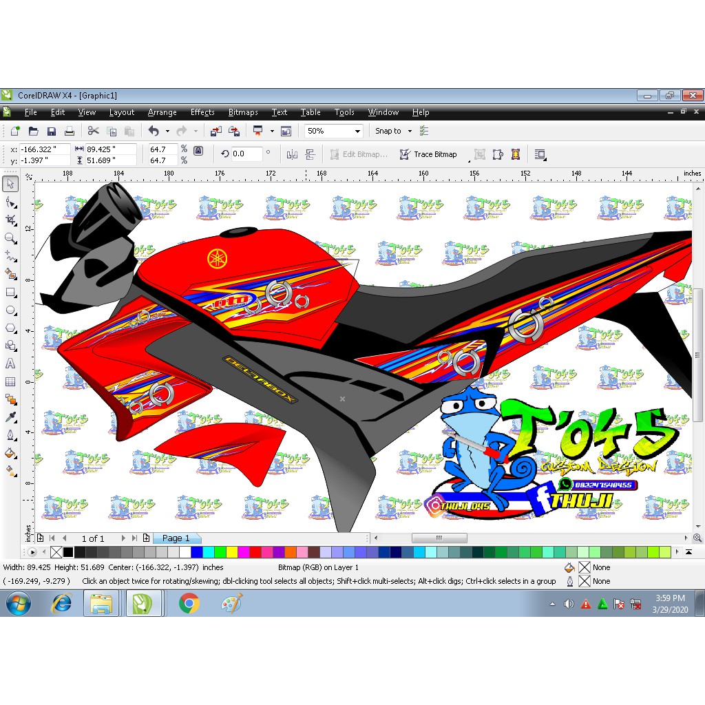 Striping FZ 150 i Vixion old custom transparan