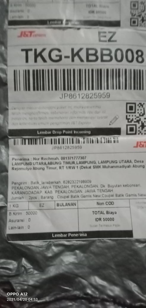 Coupel Batik Gamis New