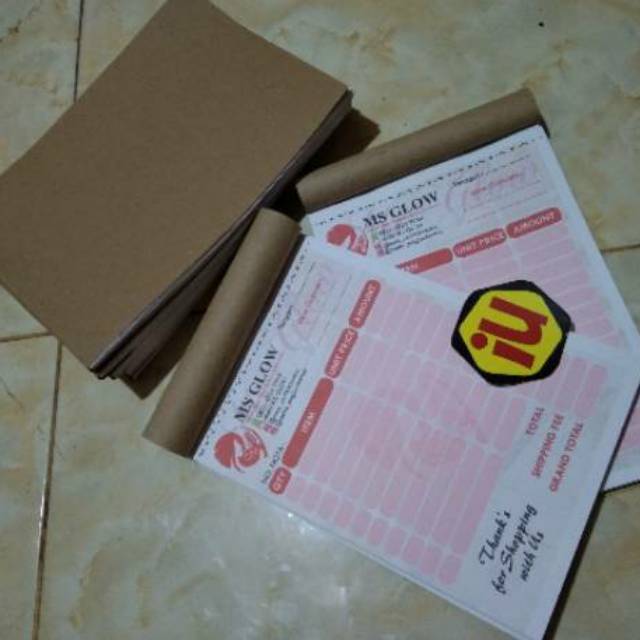 

Nota Penjualan Olshop Cetak Satuan Full Color Berwarna bisa Request rangkap 1 / 1 ply