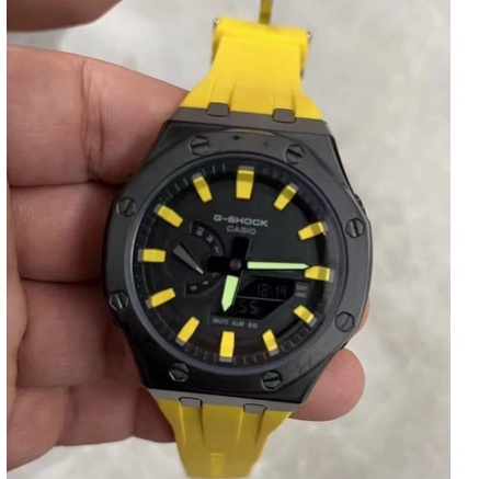 G-Shock GM2100 CasiOak AP Modification Kit 3rd Gen steel Case &amp; Rubber Strap