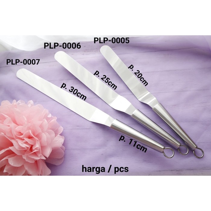 

KUE-PENGHIAS-ALAT- PLP-0005 SPATULA PISAU POLES BUTTERCREAM BERLEKUK STAINLESS S -ALAT-PENGHIAS-KUE.