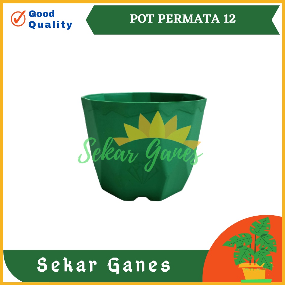 Pot Permata 12 Da 10.5cm Putih Merah Biru Hijau Ivory Pot Kaktus Mini Murah Bkn Pot Tawon 10 12