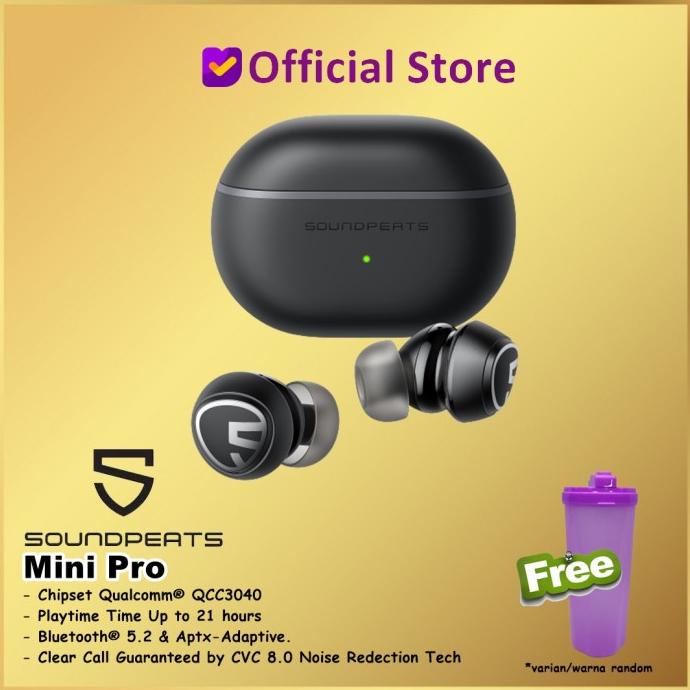 SoundPEATS Mini Pro True Wireless ANC Earbuds Active Noise Cancelling
