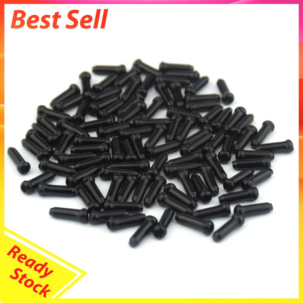50pcs Tutup Ujung Kabel Rem Sepeda Bahan Aluminum Alloy