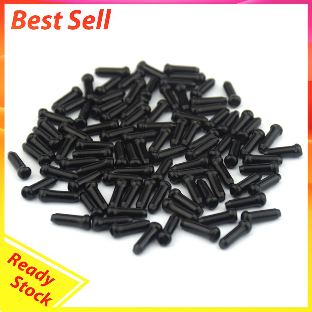 50pcs Tutup Ujung Kabel Rem Sepeda Bahan Aluminum Alloy