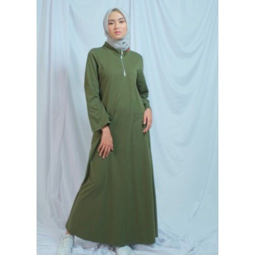 DRESS DAUKY DRESS MUSLIM CASUAL  POLOS L dress brigina