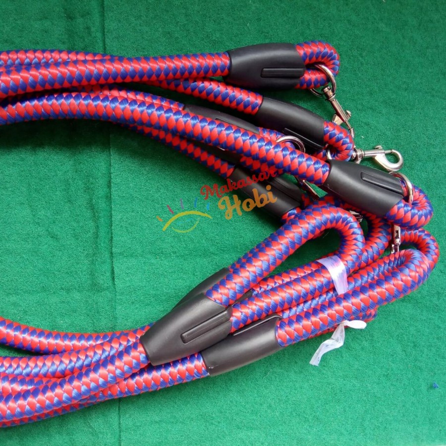 Tali Tuntun Nilon Tebal 1.5 cm Penuntun Hewan Anjing Besar Leash 1.2m