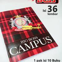 

ISI 10 BUKU TULIS BIG BOSS CAMPUS 36 LEMBAR !