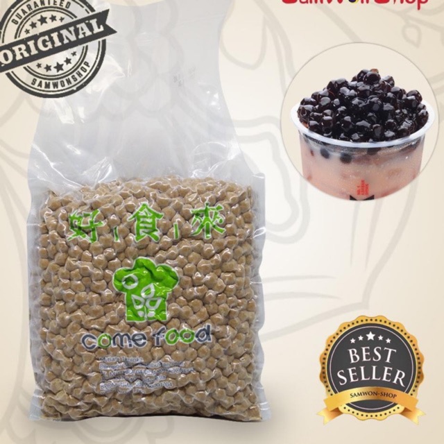 

COME FOOD TAPIOCA PEARL BUBBLE DRINK/ Tapioka Boba/ Mutiara Bubble 3Kg Import TAIWAN