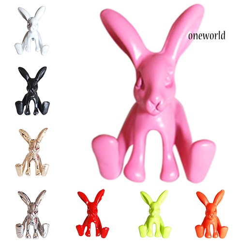 OW@ 1Pc Women's Cute Rabbit Animal Alloy Ear Stud 3D Bunny Earring Fashion Jewelry