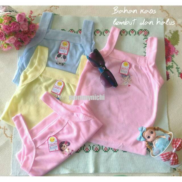 12 PCS Kaos  Dalam Anak  Murah  Bahan Lembut Adem Dipakai 